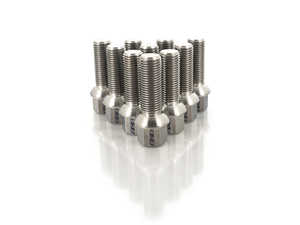 ES#3570215 - 025384ecs02-0210 - Titanium Ball Seat Wheel Bolt - 14x1.5x35mm - Set Of 10 - Lightweight, corrosion resistant, high performance lug bolts - ECS - Audi Volkswagen