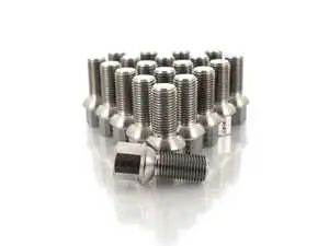 Titanium Ball Seat Wheel Bolt - 14x1.5x27mm - Set Of 20