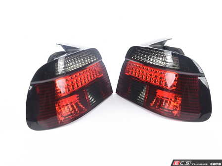 ES#3574390 - 4441917P4UESRsd - LED Tail Light Set *Scratch And Dent* - (NO LONGER AVAILABLE) - Upgrade your stock tails with these Smoked LED Euro tail lights - Depo - BMW