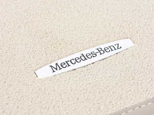 ES#3388744 - 2046802148658P90 - Carpeted Floor Mat Set - Cashmere Beige - Velour With 'Mercedes-Benz' Badge - Genuine Mercedes Benz - Mercedes Benz