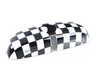 ES#2714953 - 51162353713 - Checkered Flag Cover Rearview Mirror - Attaches to the back of the center mirror : alarm system. Manual dip. - Genuine MINI - MINI