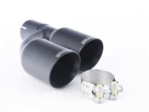 ES#3550930 - MSTIP219 - Dual GT-80 Cerakote Black Trim Assembly - Right  - Twin 80mm GT tips - Milltek Sport - Audi