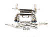ES#2858001 - MRABEBE90M34DBT - Megan Axle Back Exhaust  - 2.5" stainless exhaust with quad 3" blue titanium tips - Megan Racing - BMW