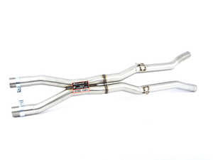 ES#3055323 - 770813 - Supersprint Center X-Pipe - Non-Resonated  - A low exhaust note with a free flow design - To be installed as a kit with 766901,766902 and 766932 - Supersprint - Audi
