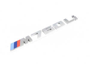 ES#3231403 - 51148072621 - Model Emblem - M760 Li C-Grey - Genuine BMW - BMW