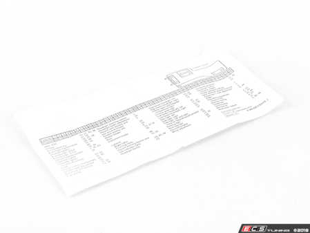 ES#165920 - 61138389828 - LABEL - Genuine BMW - BMW