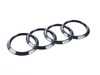 ES#3555004 - ZAW098010CDSP - Black Audi Rings Badge - Pair  - Pair of blackout Audi Rings emblems for the grille and trunk lid locations - Created with Audi enthusiasts in mind! - Genuine Volkswagen Audi - Audi