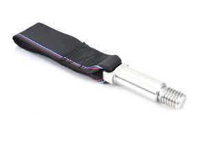 ES#3551129 - 021461TMS01-08 - Turner Motorsport 75mm Poly Tow Strap With Bolt - Tri-Color Stripe - No more steel ring sticking out from the bumper - Turner Motorsport - BMW MINI Porsche