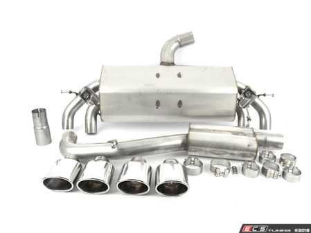 ES#3537743 - SSXVW421 - 3" Cat-Back Exhaust System - Resonated - Get that Exhaust tone you've been looking for! Features 3" construction with quad Polished oval tips. - Milltek Sport - Volkswagen