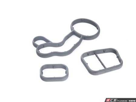 ES#4908717 - 11425B3A1A5 - Oil Filter Housing Gasket Set - Located between the oil filter housing and the engine - Genuine BMW - BMW MINI