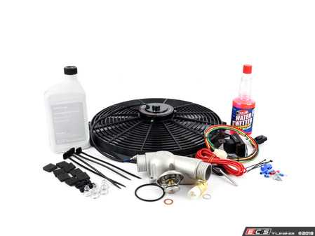 ES#2855348 - e36fndkt6KT7 - Electric Fan Conversion Kit  - Free up some extra horsepower by replacing your fan with a Mishimoto e-fan - Assembled By ECS - BMW