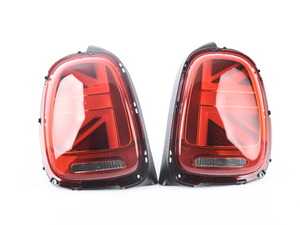 ES#3538339 - 63217435133KT - Tail Light LED Union Jack UK - Set - Upgrade to Union Jack design tail lights for your MINI, featuring Amber Flash turn signals - Genuine European Mini - MINI