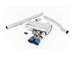 ES#3477809 - SSXM441 - ValveSonic Cat-Back Exhaust System - Non Resonated Dual GT90 Burnt Titanium Tips - 2.75" stainless steel with dual Burnt Titanium tips - Milltek Sport - MINI