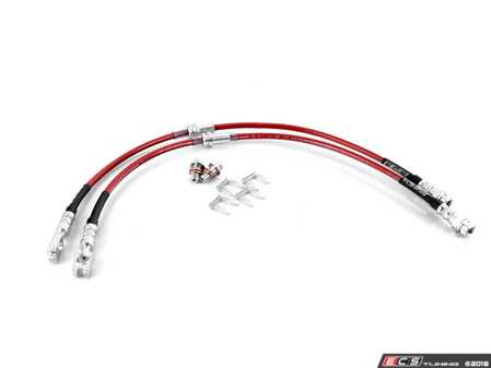 ES#3523471 - 024661ECS01 - Exact-Fit Stainless Steel Brake Lines - Front - Front set of DOT-compliant lines for an improved pedal feel - ECS - Volkswagen