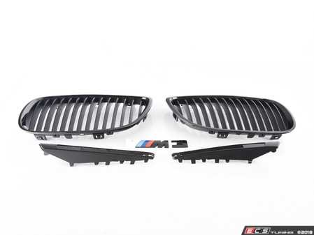 ES#3579195 - e9xm3blkKT - Black Out Kit - Gloss Black  - Adds gloss black front kidney, side vents and a black M3 badge - Assembled By ECS - BMW