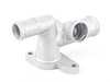 ES#3470644 - 462-121-132AP - Cast Aluminum Coolant Flange - Located on the driver side of the cylinder head, this pipe contains the coolant tempature sensor - iABED Industries - Audi Volkswagen
