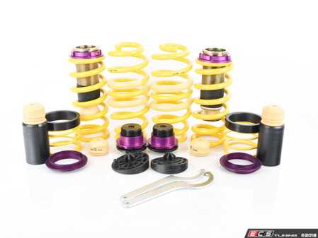 ES#3427369 - 253100BH - KW H.A.S. - Height Adjustable Spring Kit - Retains the use of your factory shocks while providing the ability to adjust ride height from 0.6" to 1.6" Front 1.0" to 1.8" Rear - KW Suspension - Audi