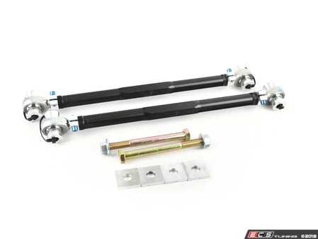 ES#3537071 - SPLRTAELE9X - Titanium Series Adjustable Rear Toe Arms with Eccentric Lockout Kit - Pair - Dial in rear toe to eliminate premature tire wear and increase grip & handling performance. Eliminates stock eccentric bolt. Made in the USA! - SPL Parts - BMW