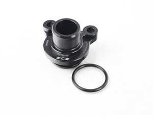 ES#3552811 - 024797ECS01 - ECS Billet Cylinder Head Outlet Hose Adapter - Upgrade to a much more durable connection from your cylinder head to your thermostat! Commonly referred to as a "Mickey Mouse" flange/adapter. - ECS - BMW