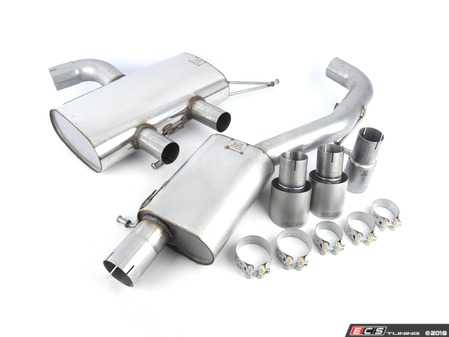 ES#2828231 - SSXVW222 - 3" Cat-Back Exhaust System - Resonated - Get that Exhaust tone you've been looking for! Features 3" construction with 4" Titanium "GT100" style tips. - Milltek Sport - Volkswagen