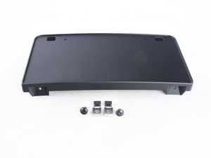 ES#2732925 - 8V5807287E3FZ - Front Plate Bracket - Black  - Allows for clean mounting of your front license plate - Genuine Volkswagen Audi - Audi
