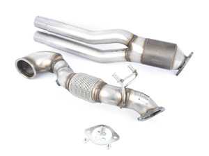 ES#3509543 - SSXAU726 - 3.0" Large Bore Downpipe - Featuring Milltek Sport High-Flow sports cat, fits with OE and Milltek cat-back systems. - Milltek Sport - Audi