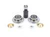 ES#3603419 - 31222229501KT2 - Front Wheel Hub/Bearing Assembly kit - Includes left and right bearing, nuts, dust caps and Schwaben 46mm socket for ease of installation - Assembled By ECS - BMW