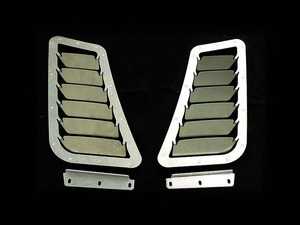 ES#3603485 - A0140A-RAW - Hood Louver Kit - Raw Aluminum  - Reduce engine bay heat and increase looks! - Verus Engineering - Volkswagen