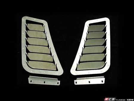 ES#3603485 - A0140A-RAW - Hood Louver Kit - Raw Aluminum  - Reduce engine bay heat and increase looks! - Verus Engineering - Volkswagen