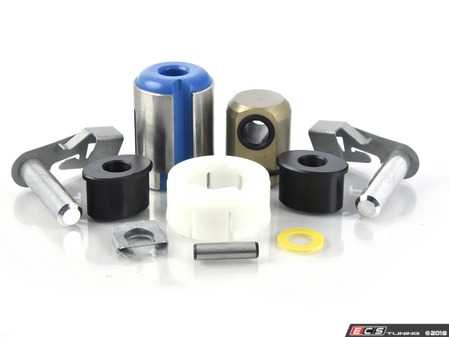 ES#3514175 - 2511122201KT1 - Shifter Rebuild & Upgrade Kit - Overhaul your shifter with this kit, featuring ECS Tuning Delrin shifter bushings & Turner Motorsport poly shift arm bushing - Assembled By ECS - BMW