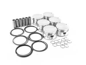 ES#3569778 - 314324 - JE Forged Piston Set - 81.5mm bore (oversized), 9.0:1 compression ratio, 86.4mm stroke- includes rings, wrist-pins, & circlips - JE Piston - Audi
