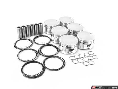 ES#3569778 - 314324 - JE Forged Piston Set - 81.5mm bore (oversized), 9.0:1 compression ratio, 86.4mm stroke- includes rings, wrist-pins, & circlips - JE Piston - Audi