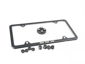 Black slim line plate frame