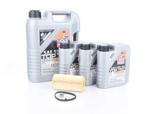 ES#3604017 -  2011KT - Oil Service Kit - Includes 8 liters of Liqui Moly Top Tec 4200, 504.00 / 507.00 / (5w-30), Hengst filter, drain plug with sealing washer, and oil sticker - Assembled By ECS - Audi