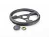 ES#3240982 - OD/1981 - Racing GP Polyurethane Racing Steering Wheel - Black - Universal sport steering wheel with a 330mm diameter. - OMP - BMW MINI