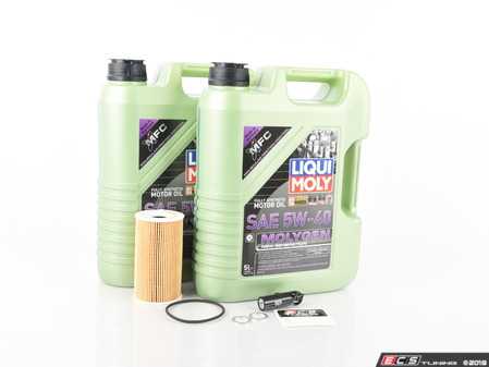 ES#3604134 - 99610722553kt1KT - Liqui Moly Molygen Oil Service Kit (5w-40) - Includes Hengst filter and Liqui Moly Molygen New Generation A40 Spec oil - Assembled By ECS - Porsche