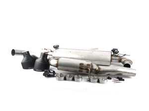 ES#3579510 - SSXAU730 - Cat-Back Exhaust System - Resonated  - 3.00" Stainless Steel resonated system with dual Cerakote Black oval tips (170x107mm) - Milltek Sport - Audi