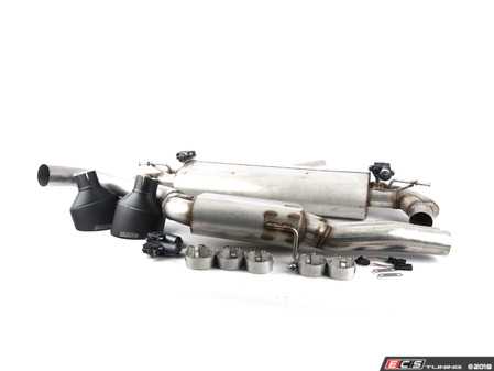 ES#3579510 - SSXAU730 - Cat-Back Exhaust System - Resonated  - 3.00" Stainless Steel resonated system with dual Cerakote Black oval tips (170x107mm) - Milltek Sport - Audi