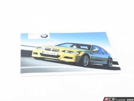 ES#13007 - 01410157310 - E46 Owner's handbook M3 E46/2 - Genuine BMW - BMW