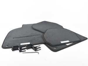 ES#3251860 - 000043152125FV - Floor Mat Set - Black - Genuine Porsche set of four carpeted floor mats - Genuine Porsche - Porsche