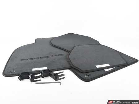ES#3251860 - 000043152125FV - Floor Mat Set - Black - Genuine Porsche set of four carpeted floor mats - Genuine Porsche - Porsche