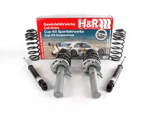 ES#5770 - 31043t-3 - Touring Cup Kit - Avg lowering 2005-2006 (1.5"F & 1.4"R) 2007- (0.9"F & 0.8"R) - H&R - Volkswagen