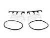 ES#3604030 - 6312838219192KT - Halogen Headlight Lens Kit - Includes left and right lens, lens gaskets, and cover strips. - Assembled By ECS - BMW
