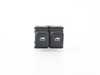 ES#3187217 - 5C5959857BIFZ - Driver Side Window Switch - Satin Black/White - Controls both driver and passenger side window - Genuine Volkswagen Audi - Volkswagen