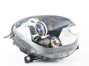 ES#2537813 - 63129808266 - Bi-Xenon Black Headlight Assembly - Right - Replace your cracked or broken headlight housing - Genuine MINI - MINI