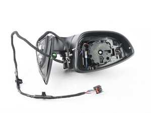 ES#2993478 - 1Q1857507BD9B9 - Mirror Assembly - Left - Mirror housing, electric adjustment and heated, does not include painted cover or glass - Genuine Volkswagen Audi - Volkswagen