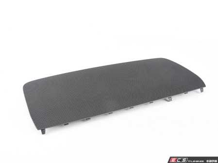 ES#3030476 - 8T0035406E4PK - Rear Deck Speaker Cover - Sabre (Black) - Right - Located at the rear right side of the parcel shelf - Genuine Volkswagen Audi - Audi