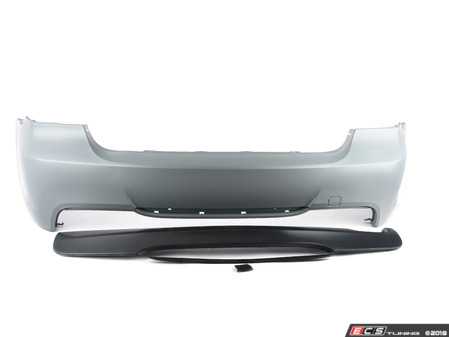 ES#2816804 - E90MTECHR328 - M-sport Style Rear Bumper Conversion - Single Exhaust - The look of the M-Sport rear bumper without the added cost - ECS - BMW