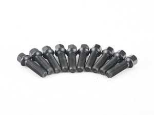 ES#3570138 - MS100177 - APR Lug Bolts (Set of 10) - 45mm - Black zinc coated 45mm ball set wheel bolts to be used with 15mm wheel spacers - APR - Audi Volkswagen
