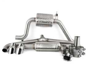 ES#3603443 - CBK0007 - APR MK7.5 GTI Cat-Back Exhaust System - Resonated - Hand-crafted T304 stainless-steel construction. Includes front muffler for quieter operation. - APR - Volkswagen